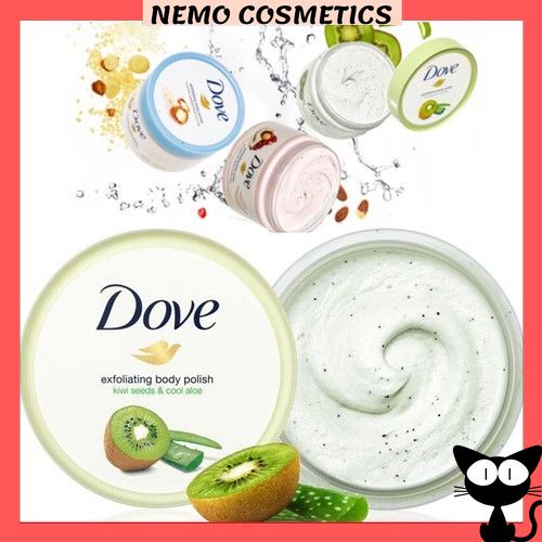 Tẩy da chết body DOVE giúp da mịn màng chiết xuất từ thiên nhiên hũ 50g