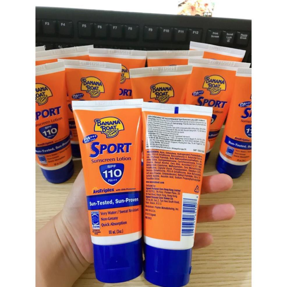 Bình xịt chống nắng Banana Boat Sport thể thao SPF110 170g