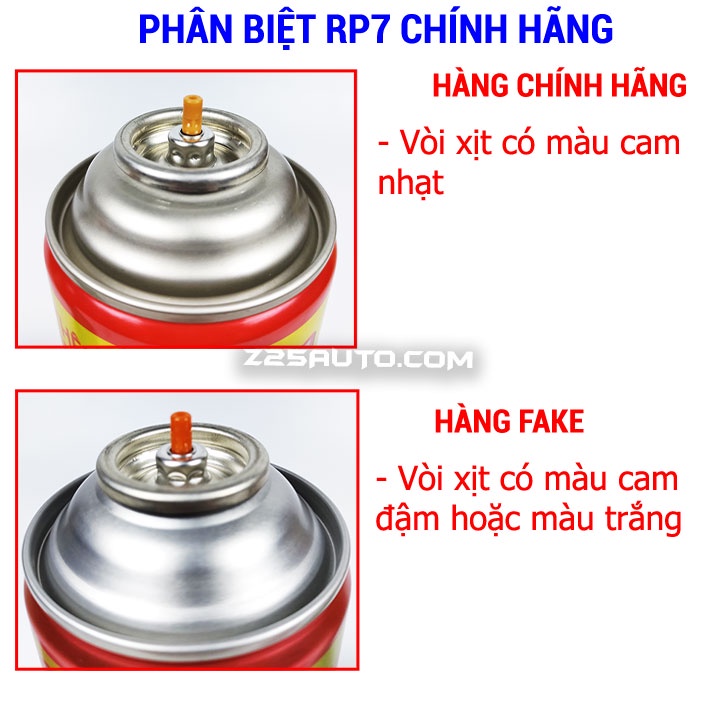 RP7 chính hãng bình xịt tẩy rỉ sét và bôi trơn kim loại SELLEYS
