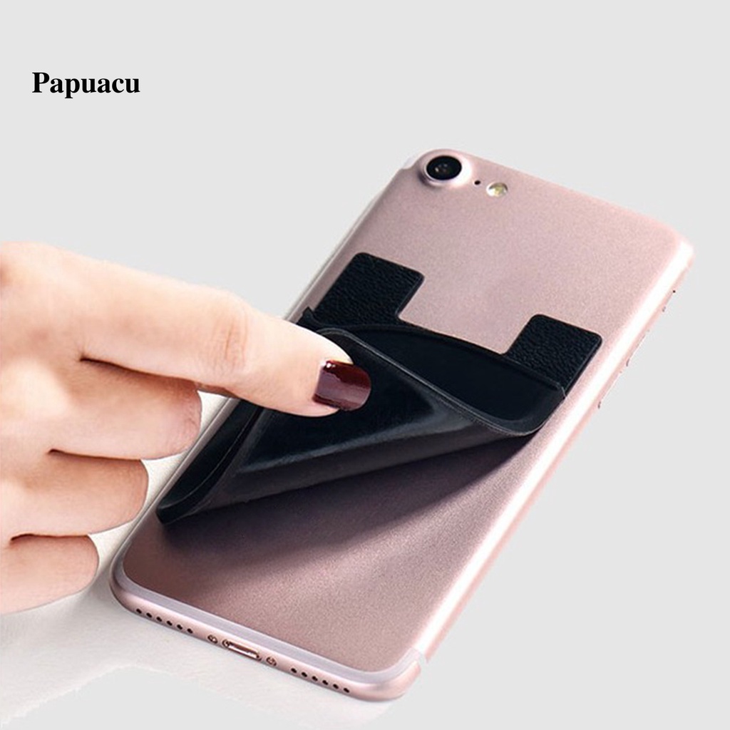 Set 2 Miếng Dán Silicon Hai Lớp Giữ Thẻ Gắn Sau Điện Thoại Tiết Kiệm Không Gian