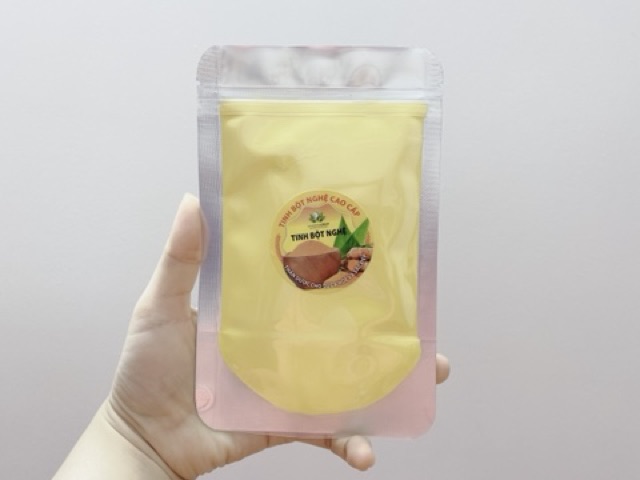 Gói 100gr TINH BỘT NGHỆ nguyên chất đắp mặt , dưỡng da | Thế Giới Skin Care