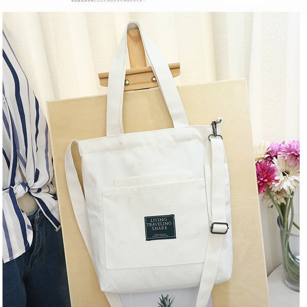 [FREESHIP] Túi Tote Living đeo chéo size lớn mẫu mới 2018