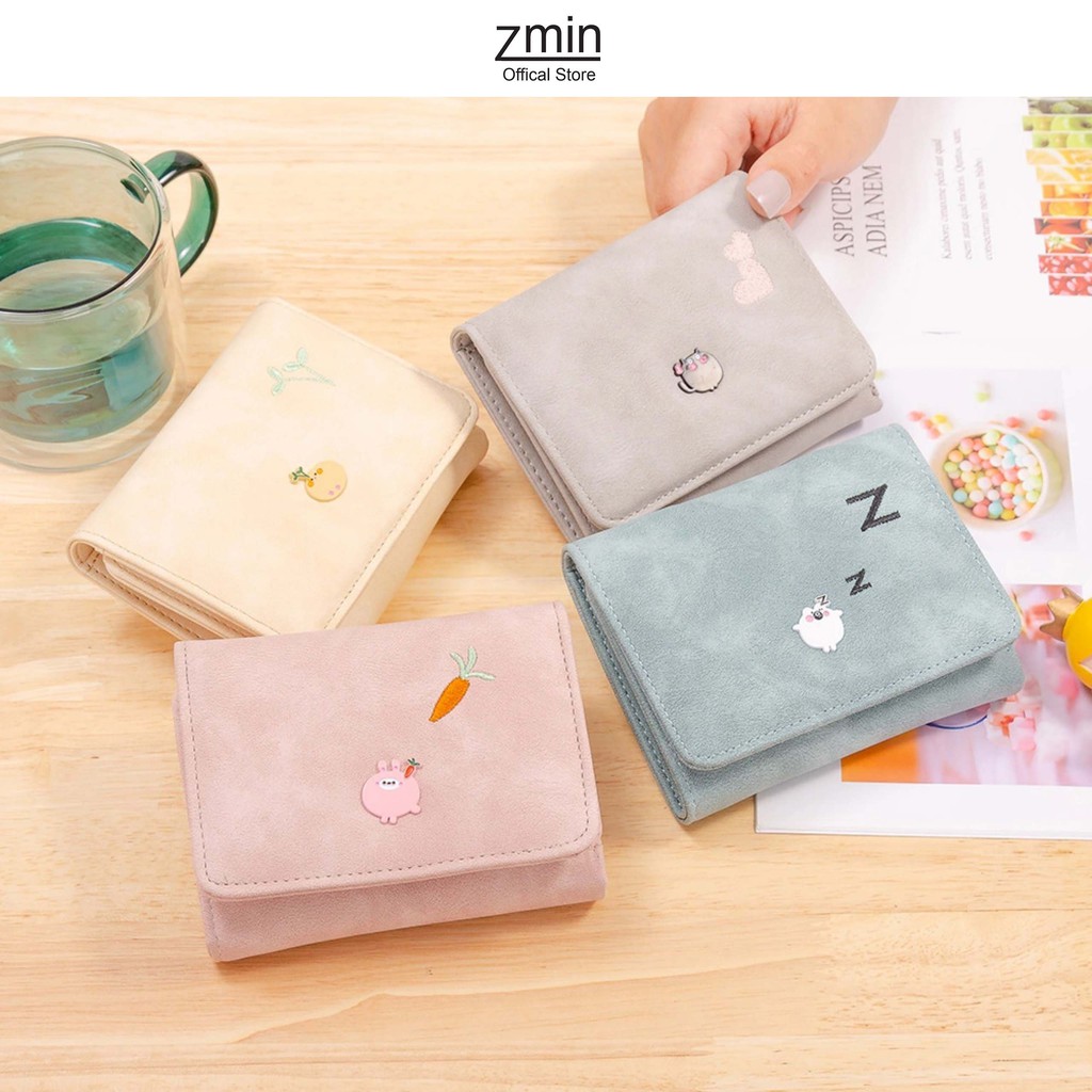 Ví nữ mini cầm tay Zmin, chất liệu cao cấp có thể bỏ túi - V008 | WebRaoVat - webraovat.net.vn