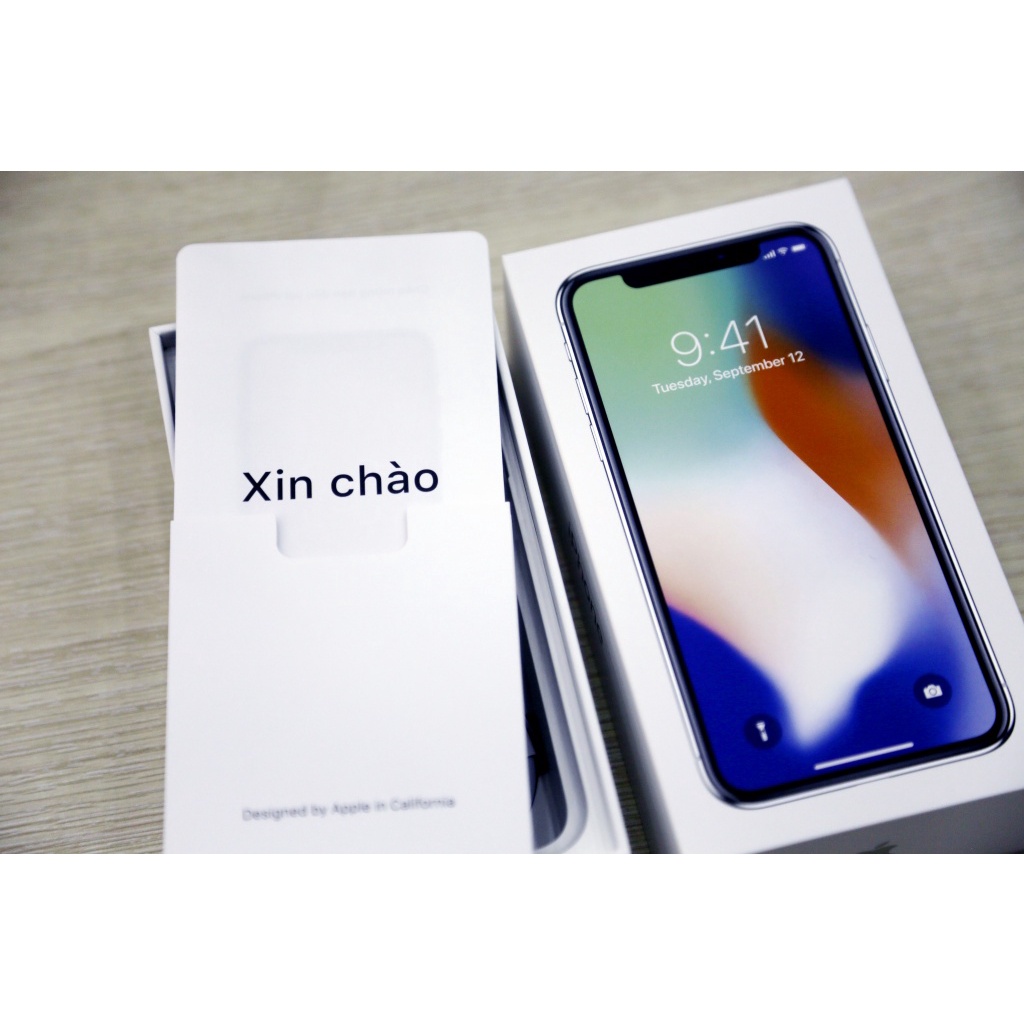 Hộp, vỏ hộp iPhone X KHÔNG CÓ MÁY BÊN TRONG