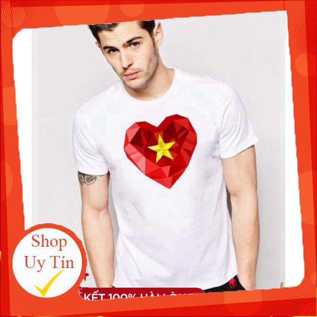 Áo Oversize in hình logo lá cờ Việt Nam mtt94 Độc Lạ Áo Oversize Thiết kế độc lạ