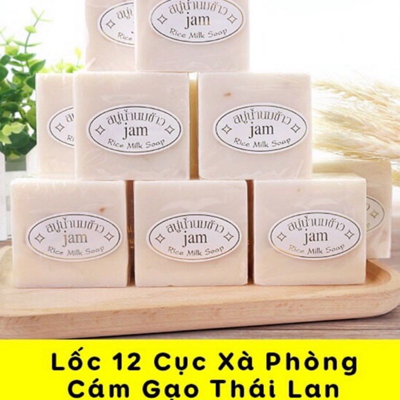 xà phòng gạo Thái Lan ( lố 12 cục)