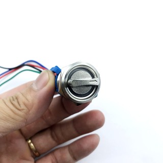 Công Tắc Led Vặn Xoay On Off Gắn Xe Máy 12v Đường Kính Ren 19mm [ 1 chiếc ]