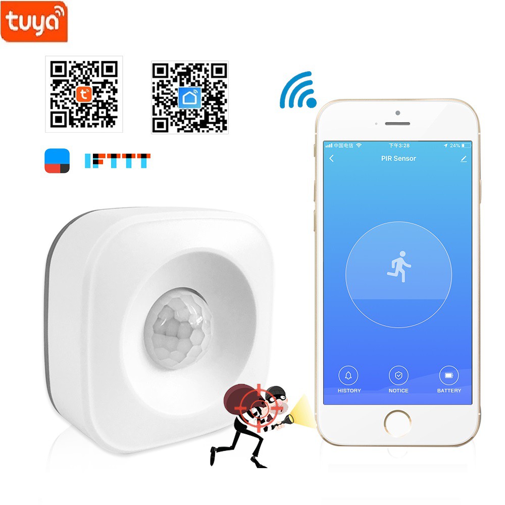 CẢM BIẾN CHUYỂN ĐỘNG TUYA ZIGBEE - CẢNH BÁO ĐỘT NHẬP