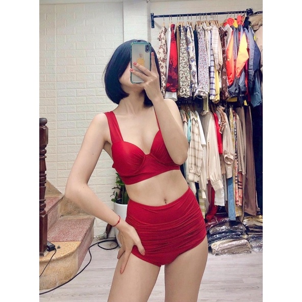 Đồ bơi bikini 2 mảnh gọng nâng ngực quần cạp cao HÀNG CAO CẤP hình chụp thật | BigBuy360 - bigbuy360.vn