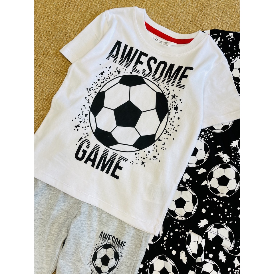 Bộ thun ngắn H.M nhiều mẫu siêu ngầu bé trai 11-32kg - Bigbabyshop