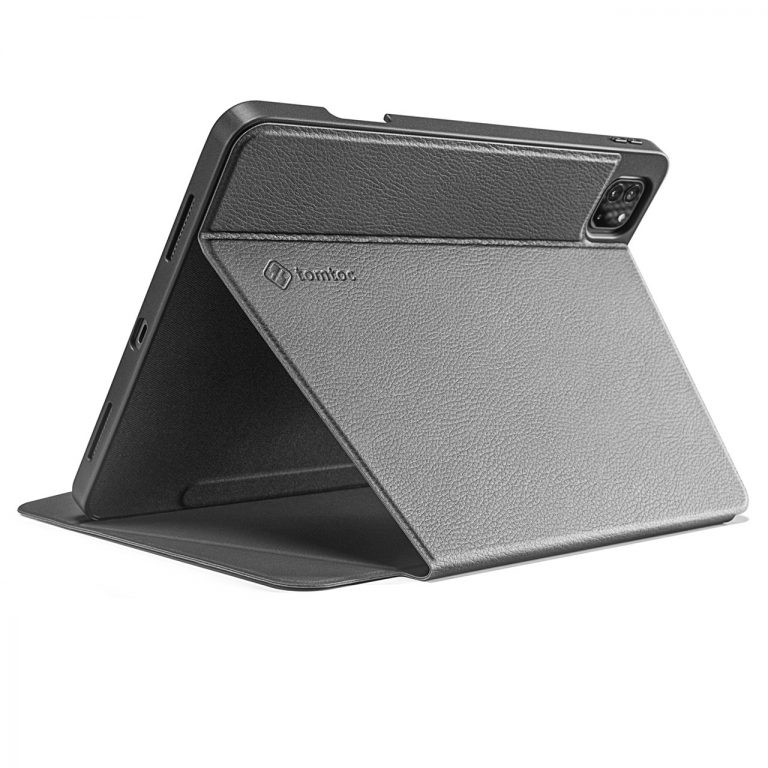 Bao da Tomtoc từ tính đa góc SmarTri hỗ trợ sạc không dây Ap.ple Pencil for I.pad 10.2&quot;