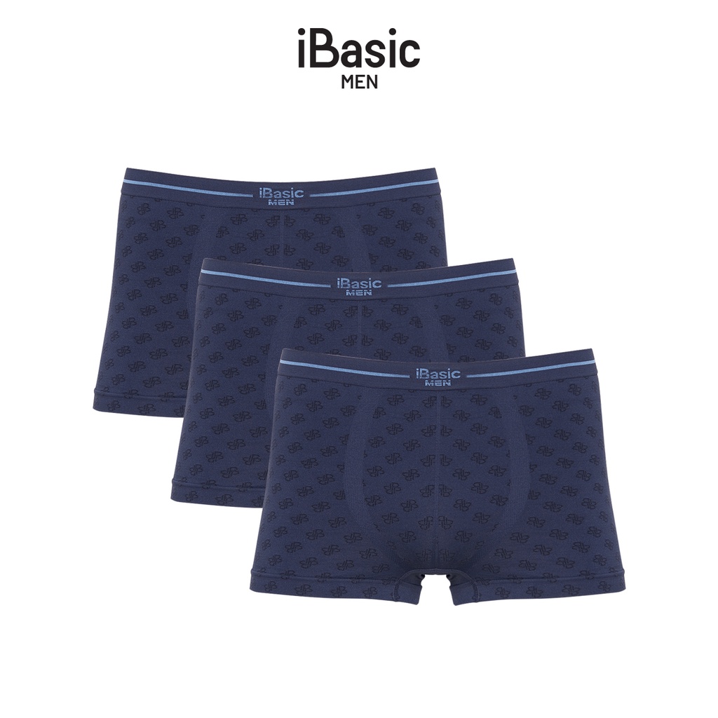 Combo 3 quần lót nam không đường may Trunk Seamless iBasic PANM095