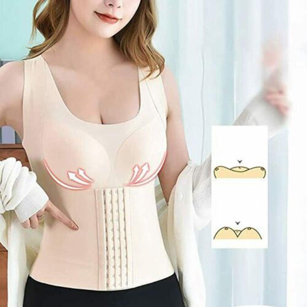 LUOL Áo Ngực 4 Trong 1 Cài Nút Hỗ Trợ Định Hình Bụng Cho Phái Nữ