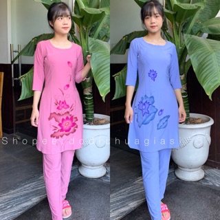 Đồ Lam Đi Chùa # Cách Tân Sẫm Sen