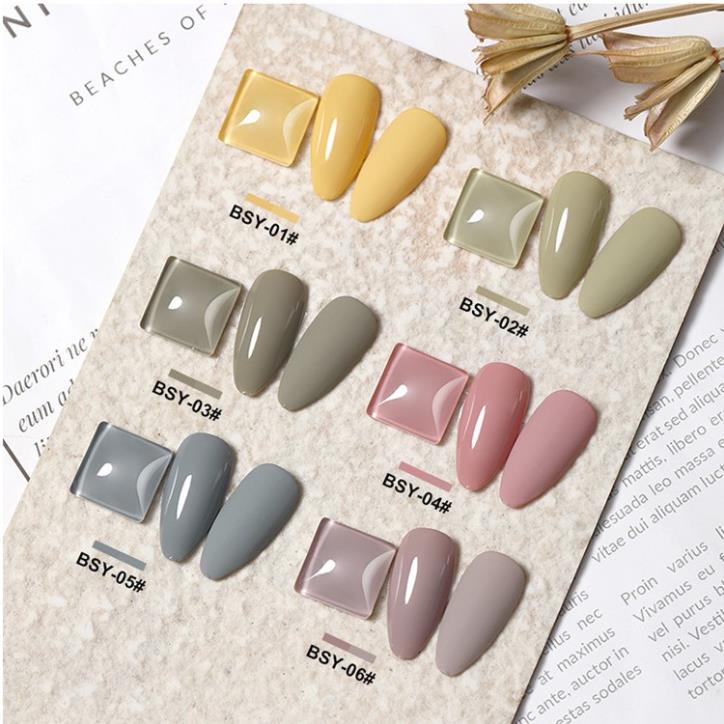 Sơn Gel AS vỏ đen Mã BSY ( Cam Kết Chính Hãng - làm khô sơn gel bằng máy hơ uvled )