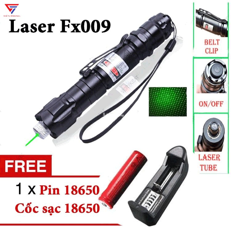 Đèn Pin Lazer Fx 009 fx009 đèn laze tia xanh siêu mạnh dùng cho trình chiếu, FX-009 ĐÈN LASER MINI Lade