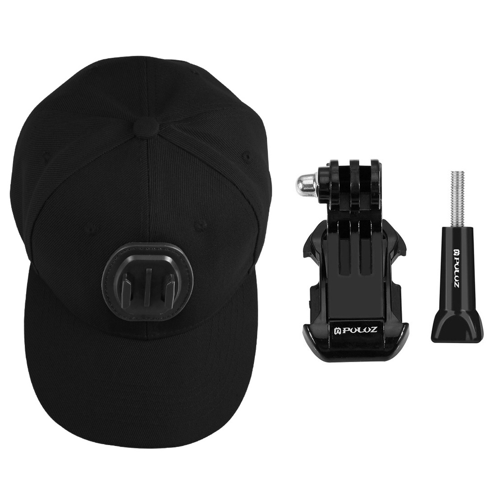 MŨ LƯỠI TRAI GẮN GOPRO VÀ ACTION CAM PULUZ