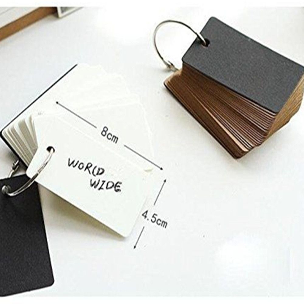 Set 100 Thẻ Giấy Lật Bằng Kim Loại Nhiều Màu Tiện Dụng