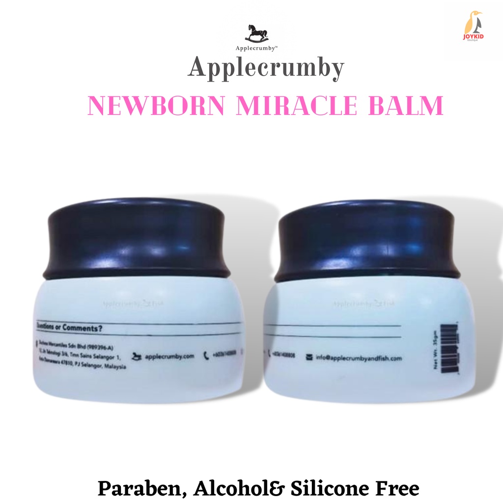 Kem dưỡng da Applecrumby Pure Newborn Miracle Balm hữu cơ cho bé sơ sinh 35 gm