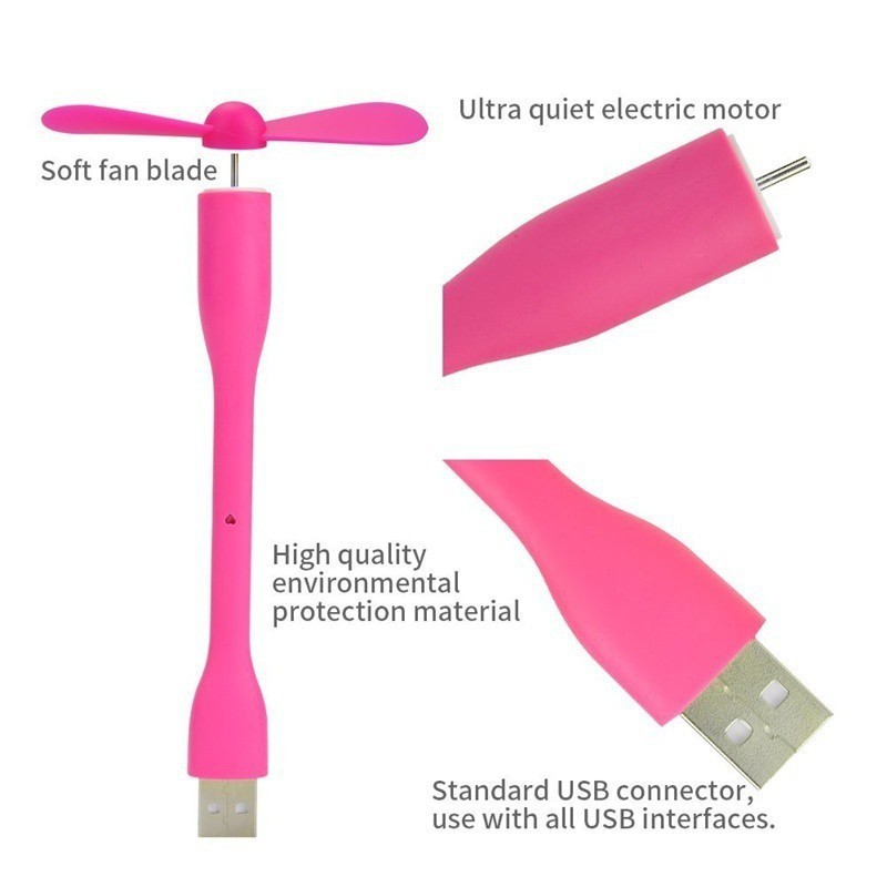 Quạt USB mini cầm tay thiết kế linh hoạt dễ thương