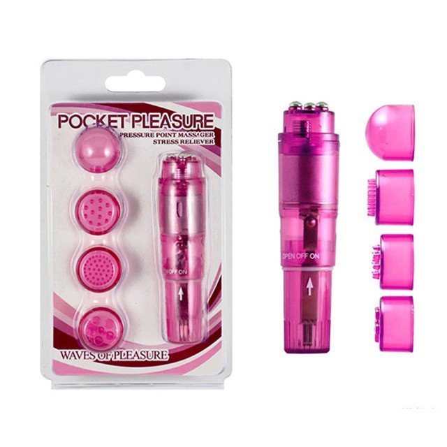 Bút Mát Xa Mini Đa Năng Kèm Phụ Kiện B43