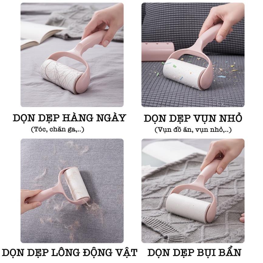 Cây Lăn Bụi Làm Sạch Quần Áo, Lông Chó Mèo, Ga Giường Có Nắp Che Nhiều Màu Độc Lạ K001 [Rẻ]