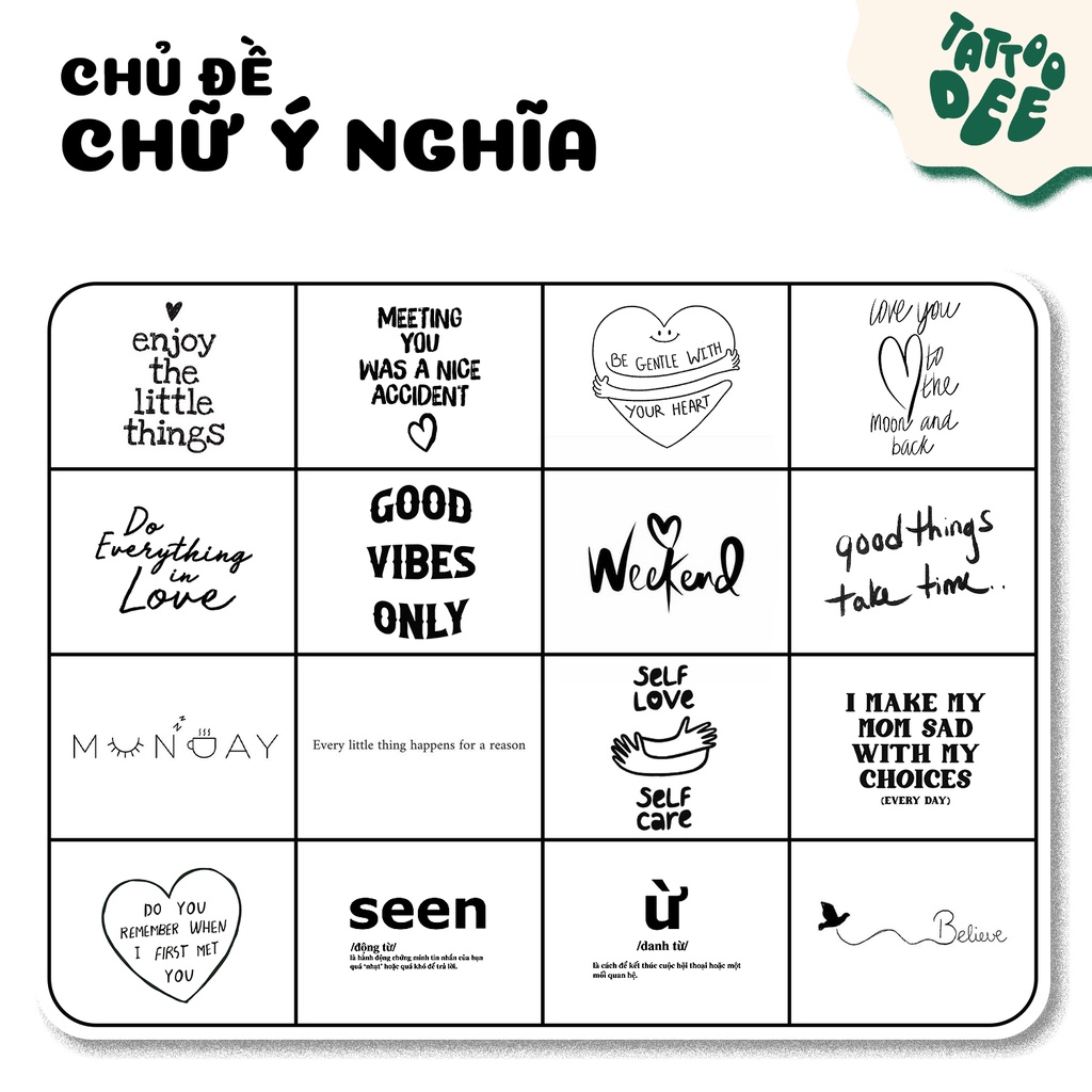 Hình Xăm Chữ giá rẻ Tháng 5,2023|BigGo Việt Nam