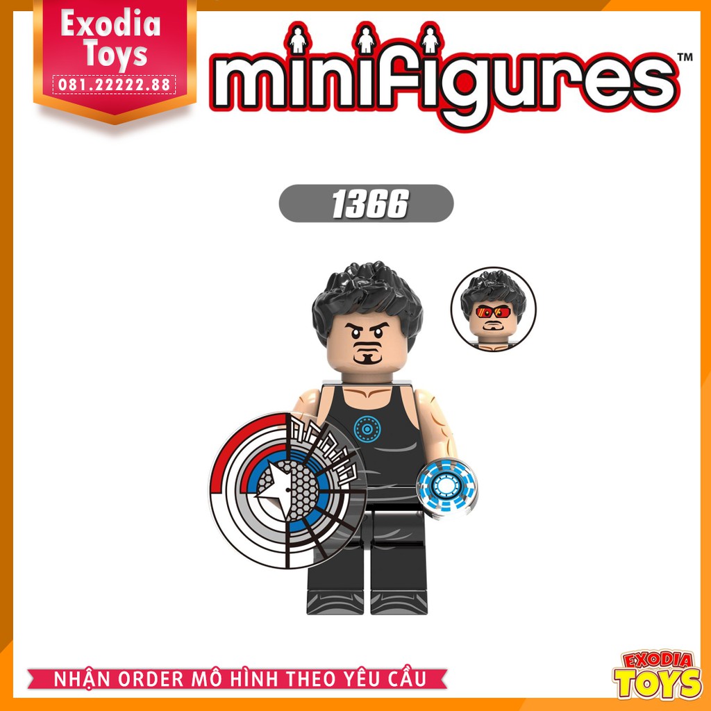 Xếp hình Minifigure Marvel Biệt Đội Siêu Anh Hùng Avengers và Kẻ Phản Diện - Đồ Chơi Lắp Ghép Sáng Tạo - X0270