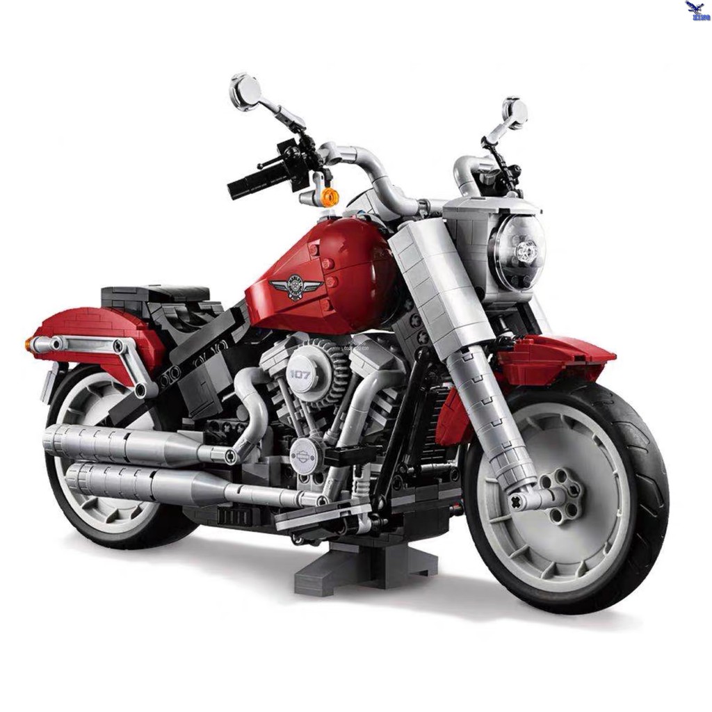 Bộ xếp hình Lego Xe moto Harley-DavidsonFat Boy Mã số 6007 ( J91025 Not Lego Creator 10269 ) Đồ chơi lắp ráp cho bé trai