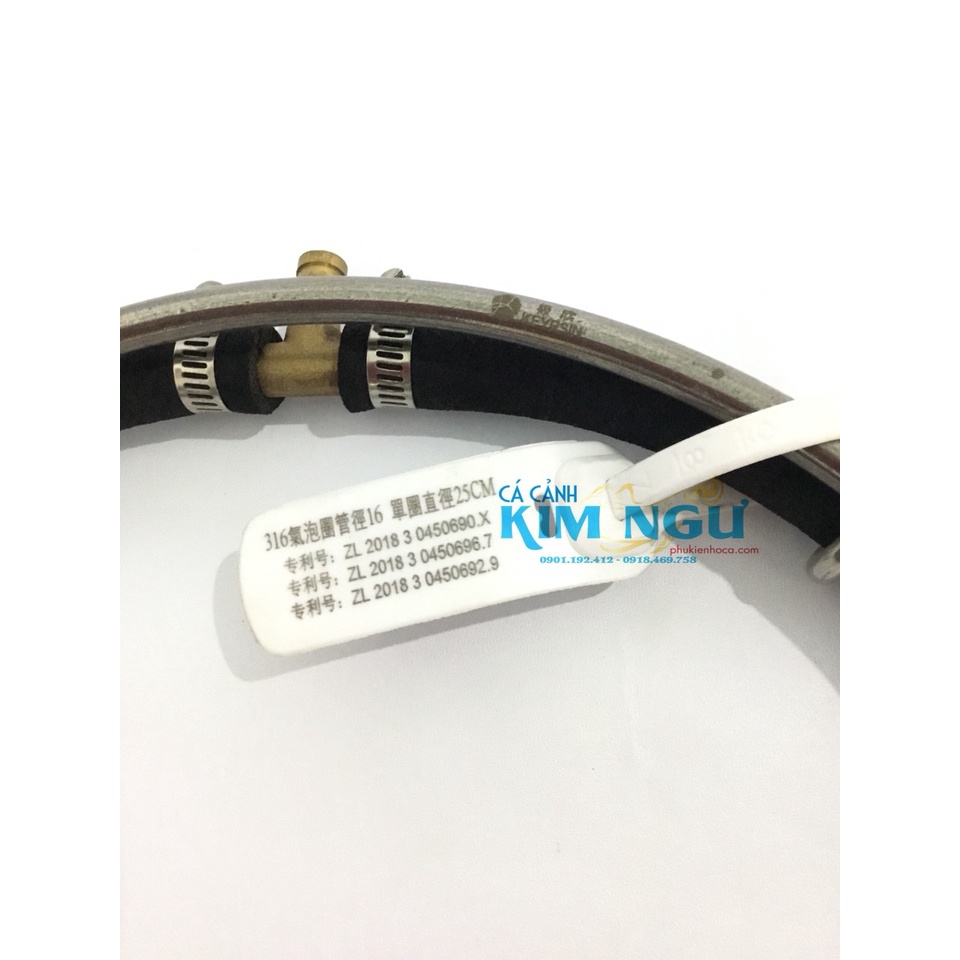 Sủi Oxy Hồ Cá Vòng Nano KEYRSIN Inox 15cm - 20cm - 35cm