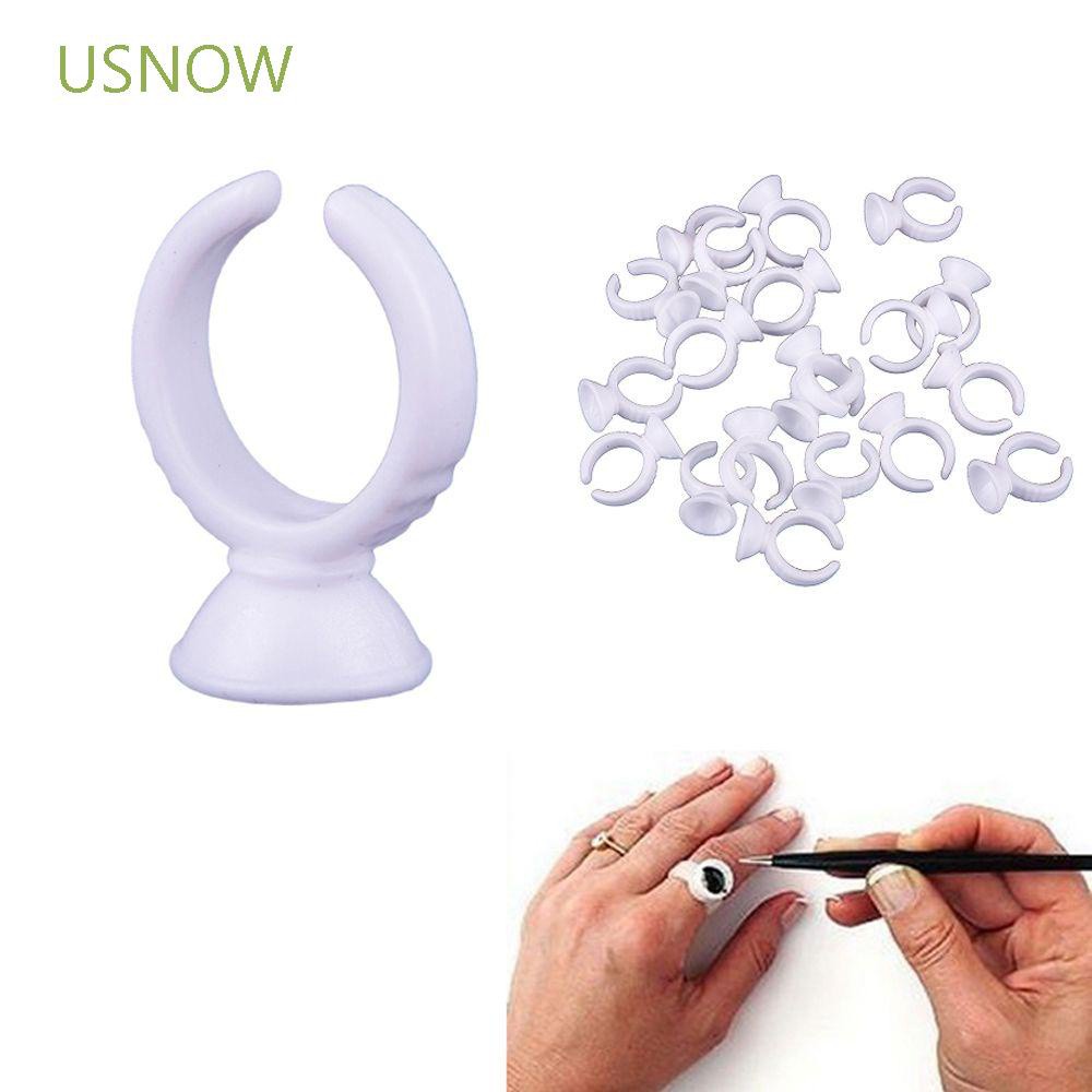 [Hàng mới về] 50 Cốc đựng keo nối mi/ xăm dạng hình chiếc nhẫn thời trang