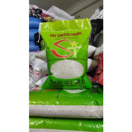Gạo ST25 thường bao 5kg 10kg chuẩn giống 100% có kiểm định chất lượng