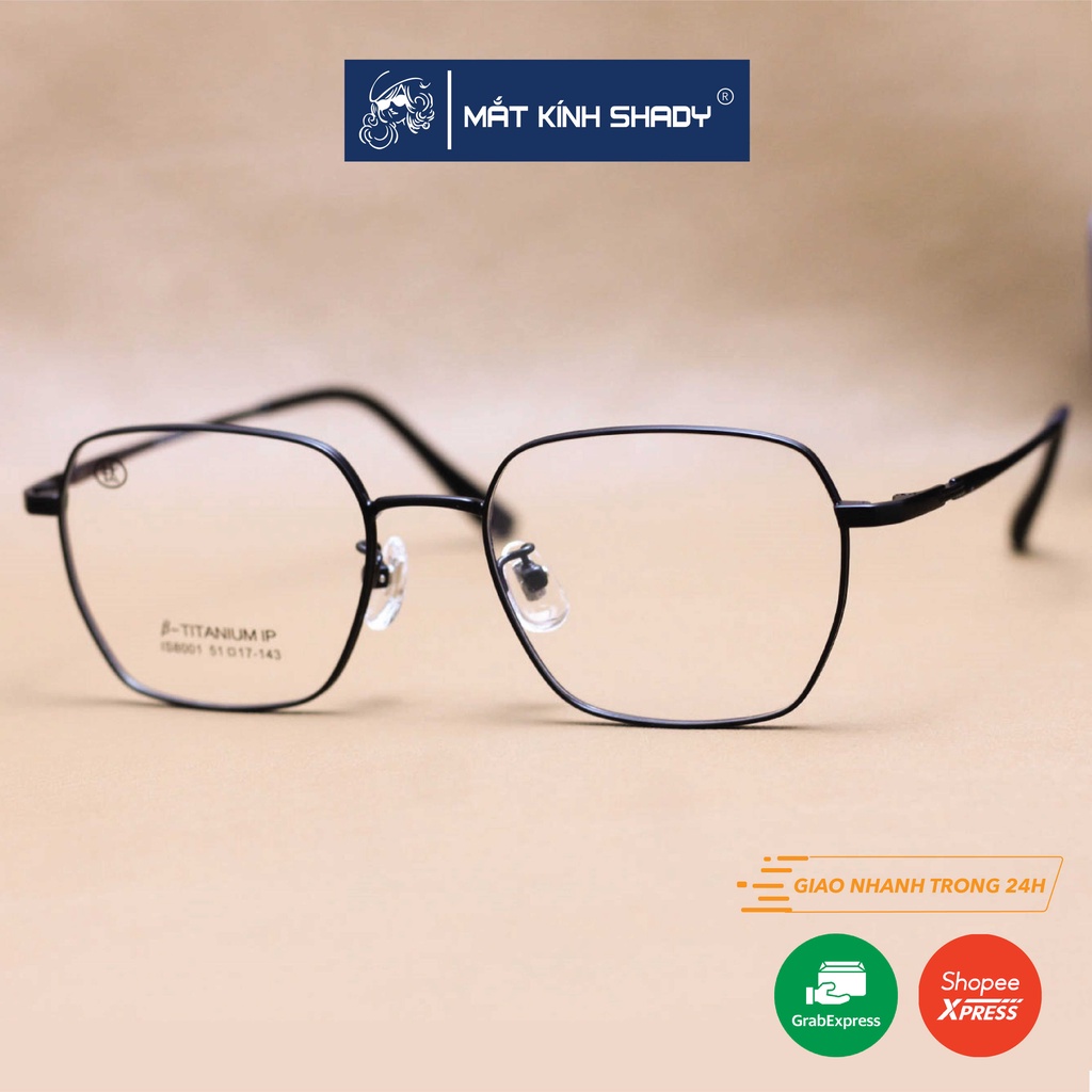 Gọng Kính Cận B-Titanium Shady Unisex G2080 (Nhiều Màu)