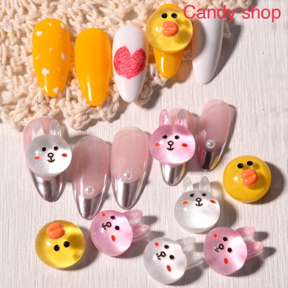 Charm nail, Phụ kiện đính trang trí dán móng tay