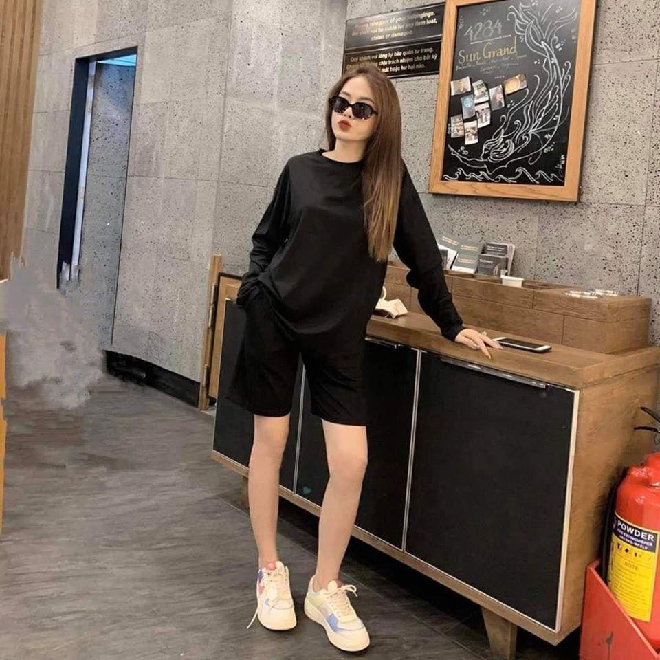 Set Lửng Dài Tay, Bao Đẹp, Chất Thun Cotton 100%, 3 size L, XL, XXL, 45kg đến 80kg vừa, PAD