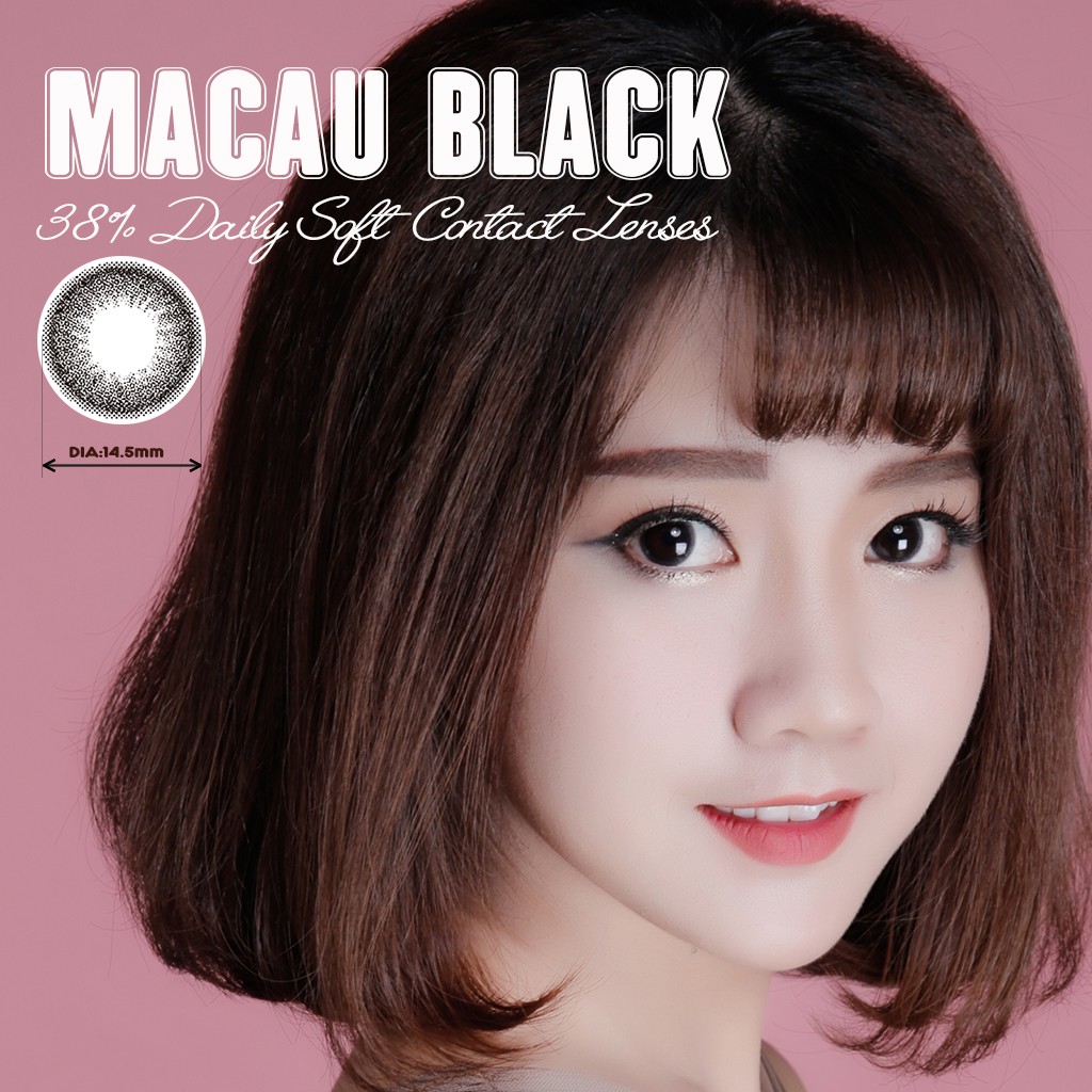 Kính áp tròng màu dùng 1 ngày Eye Secret Contact Lens - MACAU BLACK