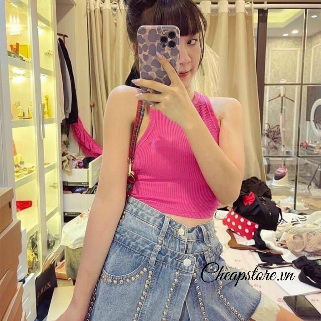 Áo Ba Lỗ Nữ Croptop Ôm Body Trơn _ Áo Croptop 3 lỗ Co Giãn Chất Cotton Mềm Siêu Hot Hit