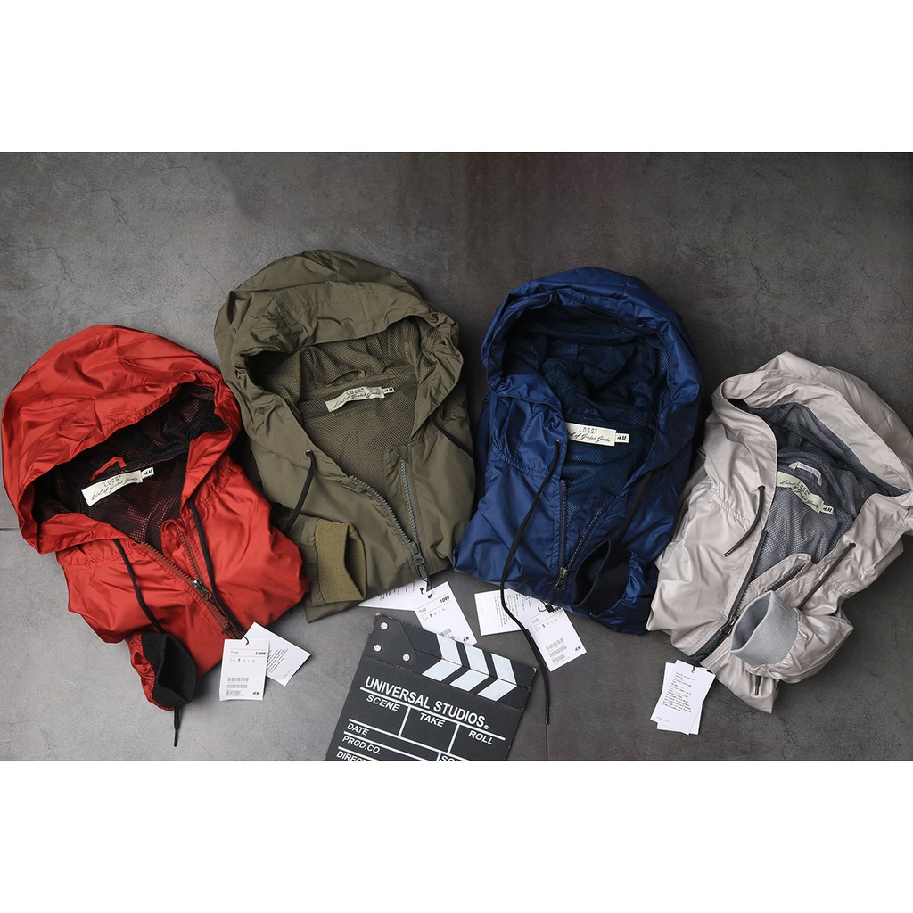 Áo gió nam lót lưới 2 lớp hàng hiệu vnxk chất vải mềm mịn giá sale thanh lý | BigBuy360 - bigbuy360.vn