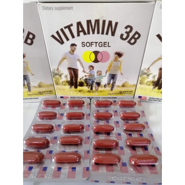 Vitamin 3B bổ sung vitamin nhóm B phòng và hỗ trợ triệu chứng thiếu vitamin B