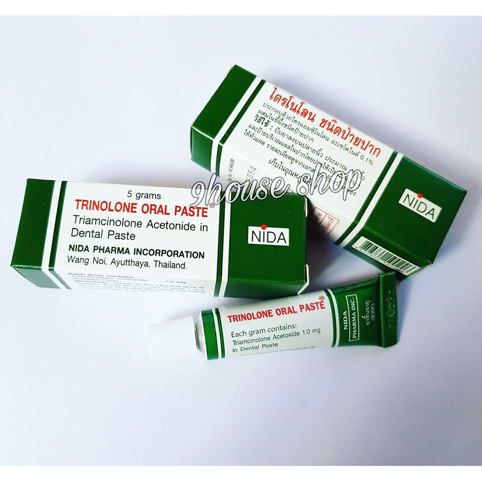 Kem Bôi Nhiệt Miệng Trinolone Oral Paste Thái Lan