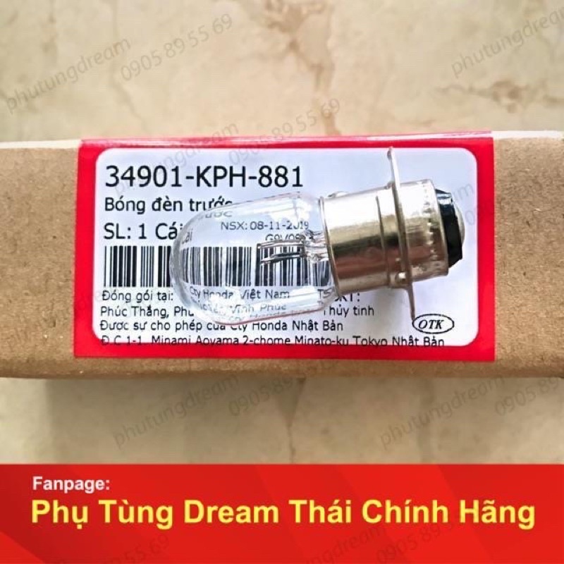 Bòng đèn trước - xe dream - Honda chính hãng