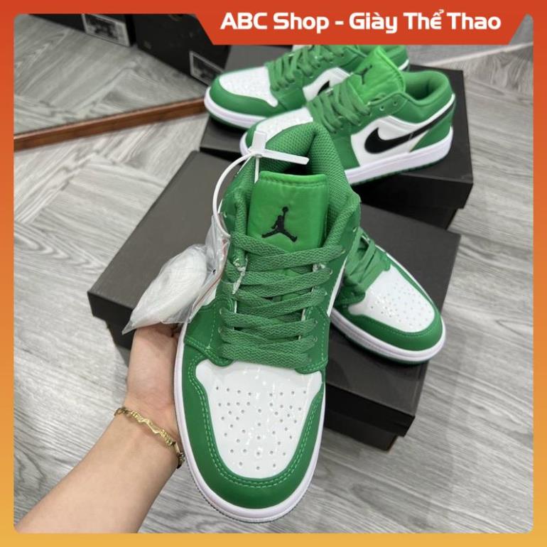GIÀY THỂ THAO JD XANH LÁ TRẮNG THẤP CỔ 11 FULL BOX, GIẦY JD1 LOW HÓT TREND