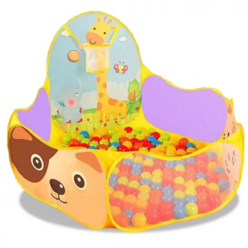 Bộ nhà bóng rổ kèm 30 trái bóng