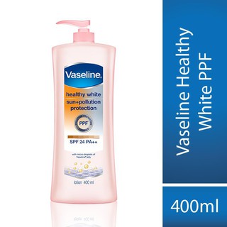 Sữa dưỡng thể Vaseline Healthy White Sun+Pollution Protection 400ML