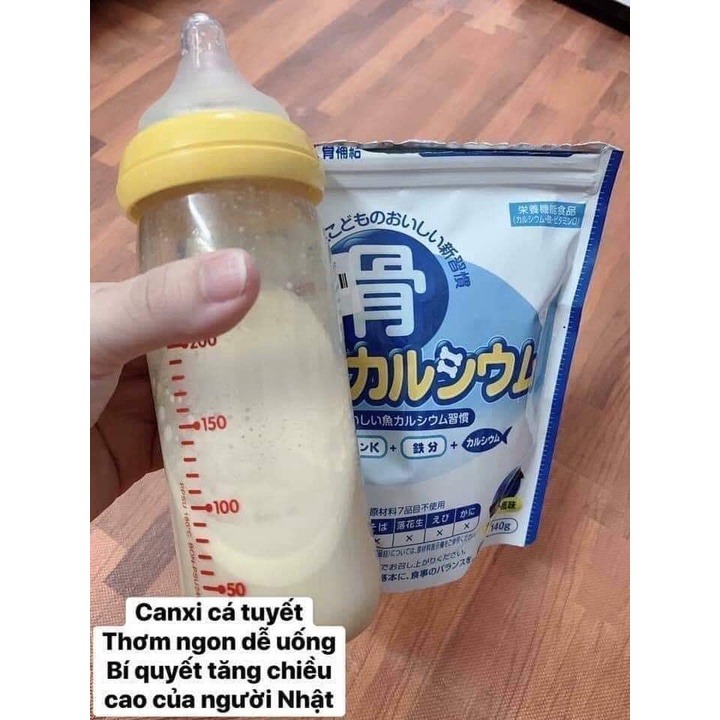 Bột Canxi cá tuyết tăng chiều cao Nhật Bản 140gr Chính Hãng
