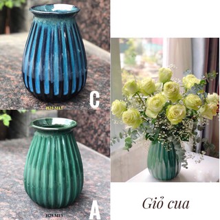 [3 mẫu] Bình hoa gốm trang trí