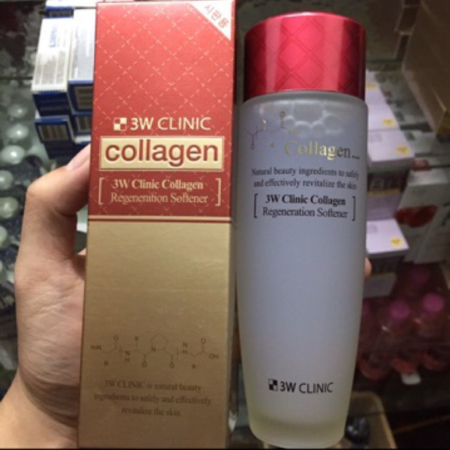 Nước hoa hồng 3W Clinic Collagen Softener Toner 150ml (chính hãng)