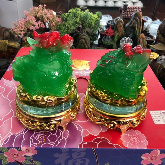 Combo cóc và tỳ hưu xanh