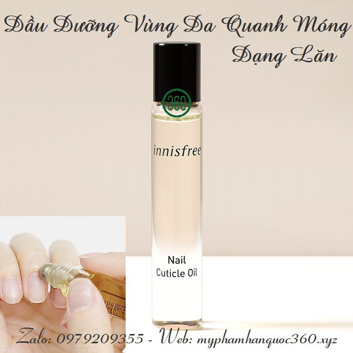 Dầu Dưỡng Dạng Lăn Vùng Da Quanh Móng Innisfree Nail Cuticle Oil 7,5ml