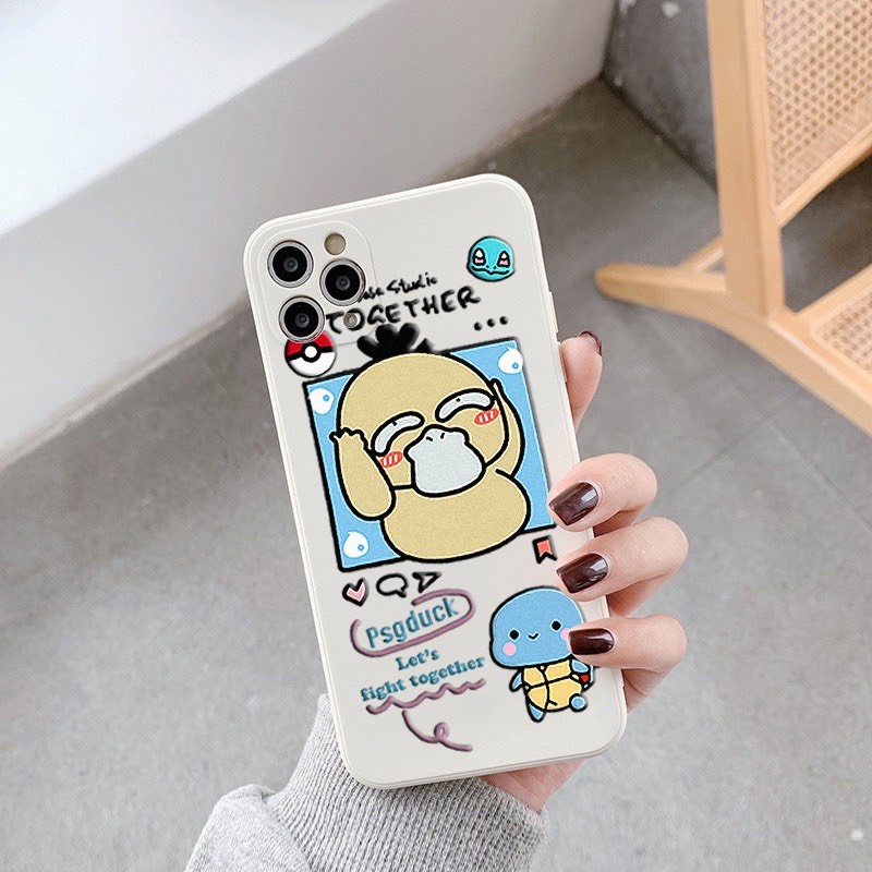 Ốp lưng cạnh vuông BVC vịt 5/5s/6/6plus/6s/6splus/7/7plus/8/8plus/x/xr/xs/11/12/pro/max/plus/13/13Promax